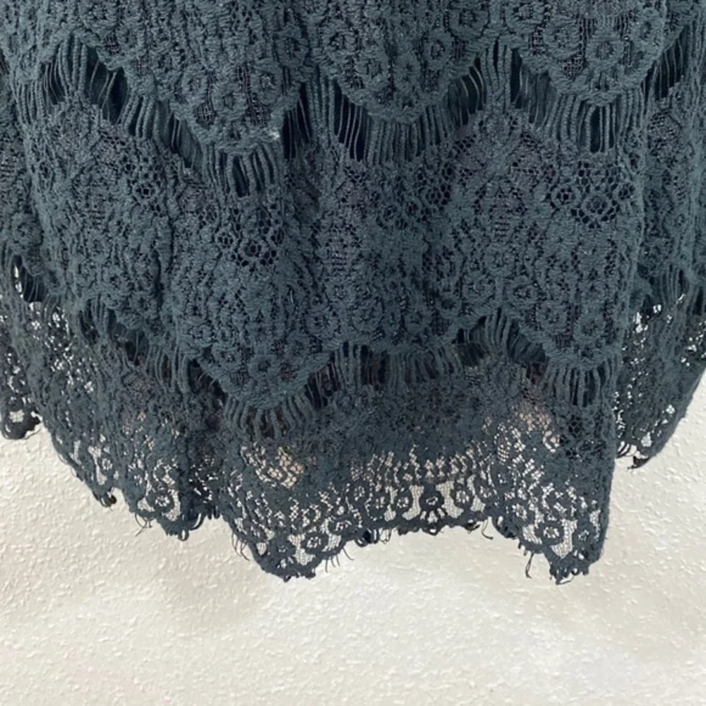 Intimately Free People Day Dream Black lace dress T9
